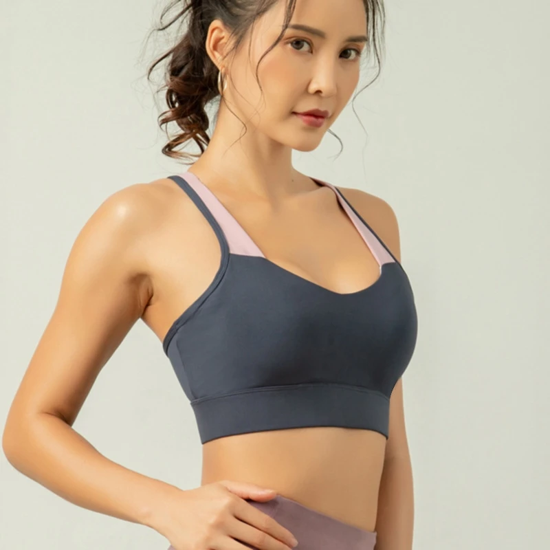Brassiere Sport Bra Mesh Bralette Crop Top Vest Women Running Fitness Clothing Yoga Gym Sports Bras Push Up High Impact Tops | Спорт и