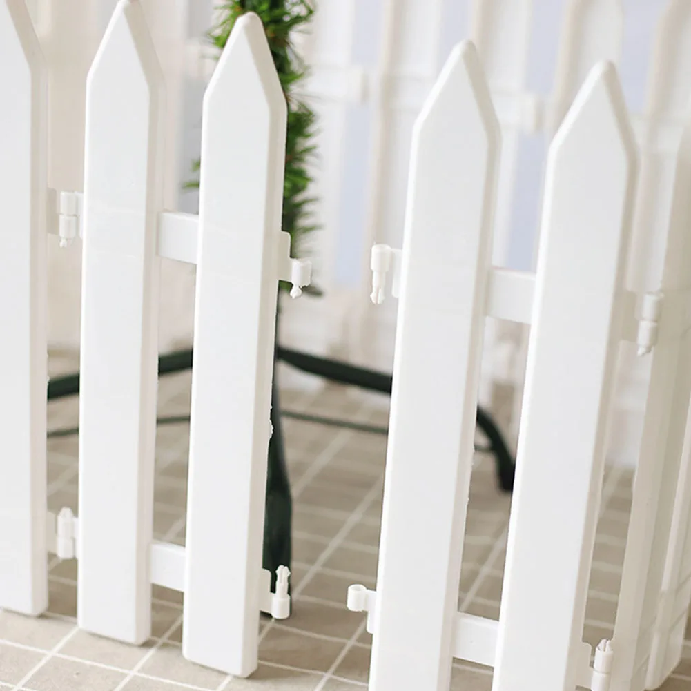 20pcs Home Fence Anti-UV Tree Christmas Pastoral White Decoration Plastic Ornaments