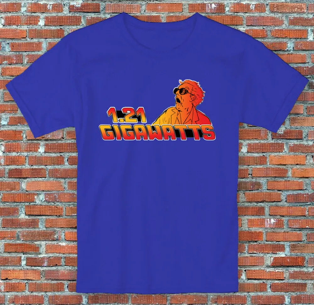 1 21 Gigawatts Doc коричневая футболка с надписью Back to the Future Inspired Размеры S M L XL 2XL