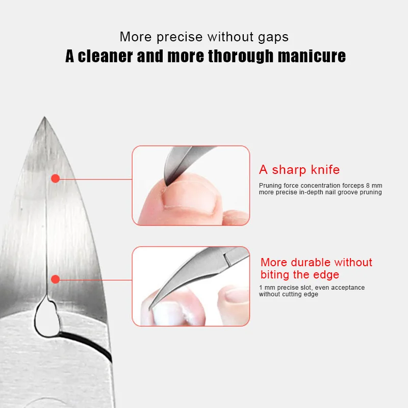 Профессиональные кусачки для ногтей с толстым носком Podiatry нержавеющая сталь