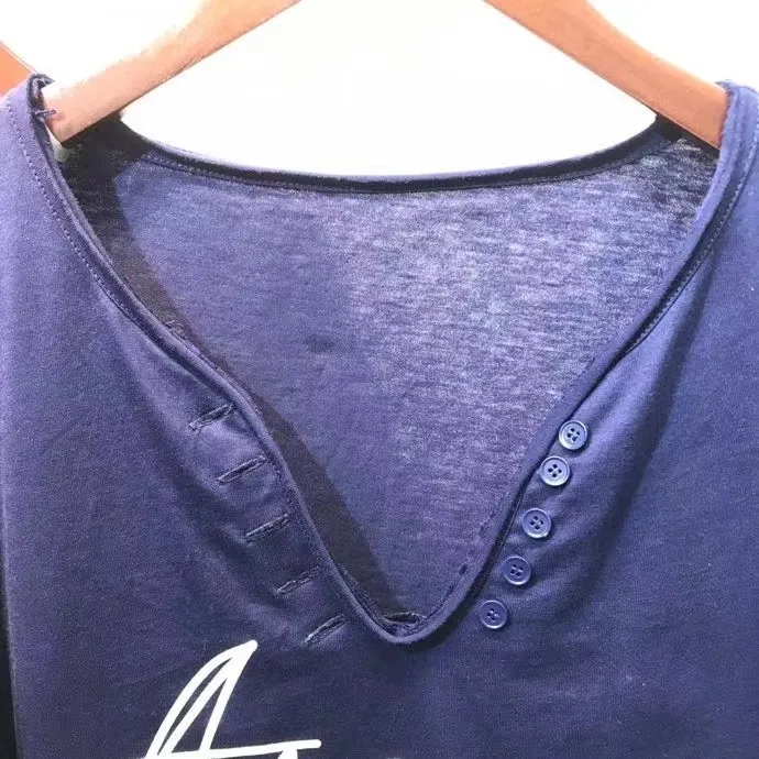 

Women T-shirt Spring 2021 Newest Style Letter Hedging V-Neck T-Shirt