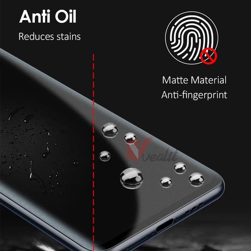 1-3Pcs Anti-fingerprint Matte Hydrogel Film for Realme 8 7 6i 6s 5 X50 X7 GT3 GT2 Pro XT C3 C11 C21 GT Neo5 3T Screen Protector