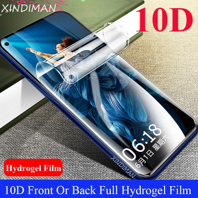 XINDIMAN 10D Гидрогелевая пленка для huawei Honor20 20i передняя + задняя полноэкранная защита