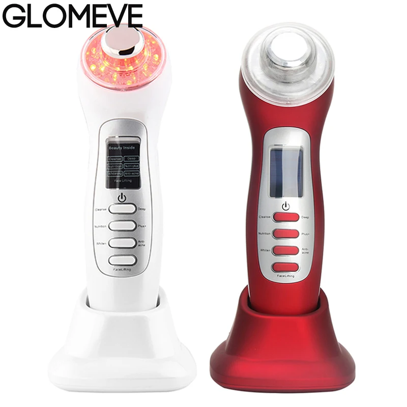 Ультразвуковой 7 в 1 гальванический 3 МГц микротоковая подтяжка кожи красоты