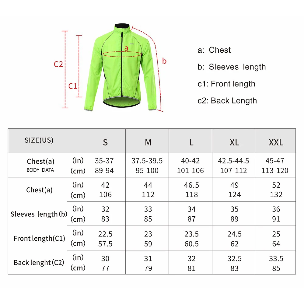 Ветровка ARSUXEO Мужская ветрозащитная тонкая Светоотражающая верхняя одежда для