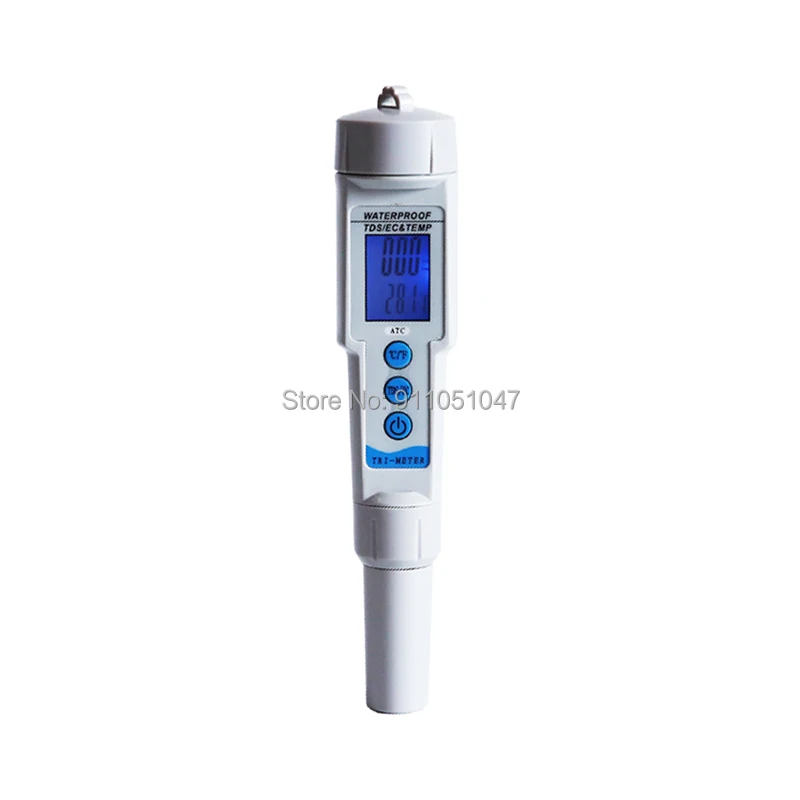 

Измеритель температуры 3 в 1 TDS EC, измеритель фильтра, аквариум для гидропоники Анализатор качества воды, ацидиметр, тестер электропроводности