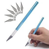 non slip metal scalpel kn ife tools kit cutter engraving craft kni ves 40pcs blades mobile phone pcb diy repair hand tools