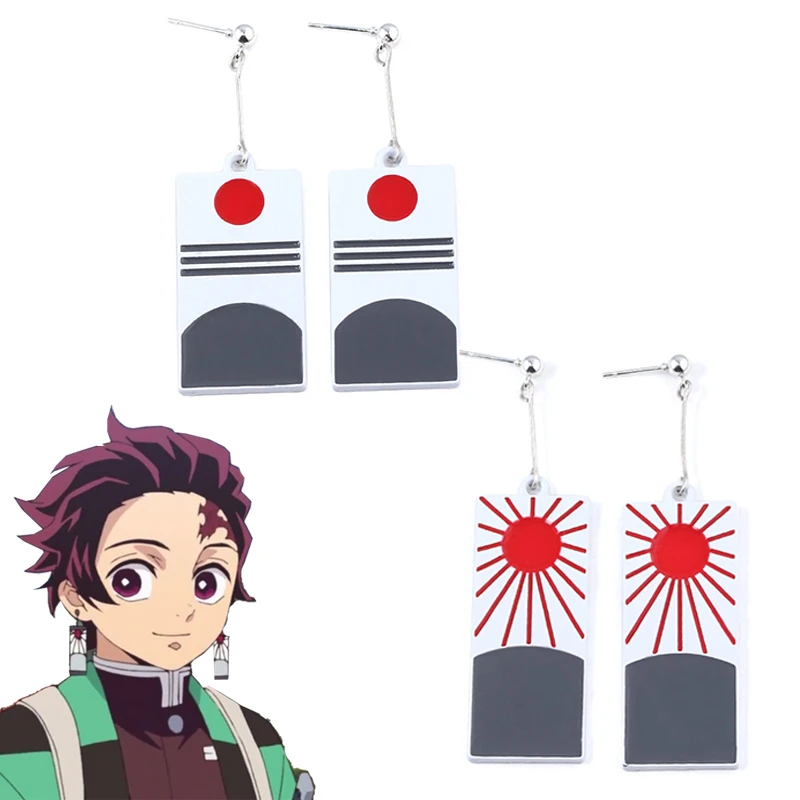 Аниме Демон Истребительница Kimetsu без Yaiba камадо Tanjirou Косплэй Опора серьги Nezuko