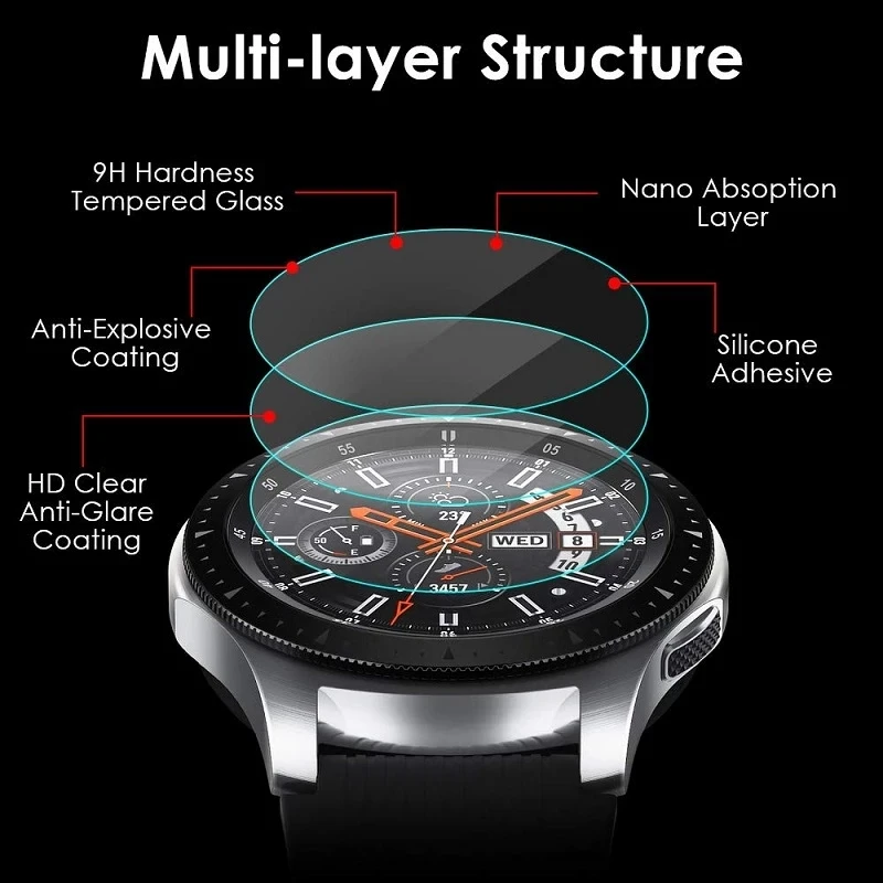 Закаленное защитное стекло для часов Honor Watch Magic 2 защитная пленка 9H HD умных Huawei GT 2E