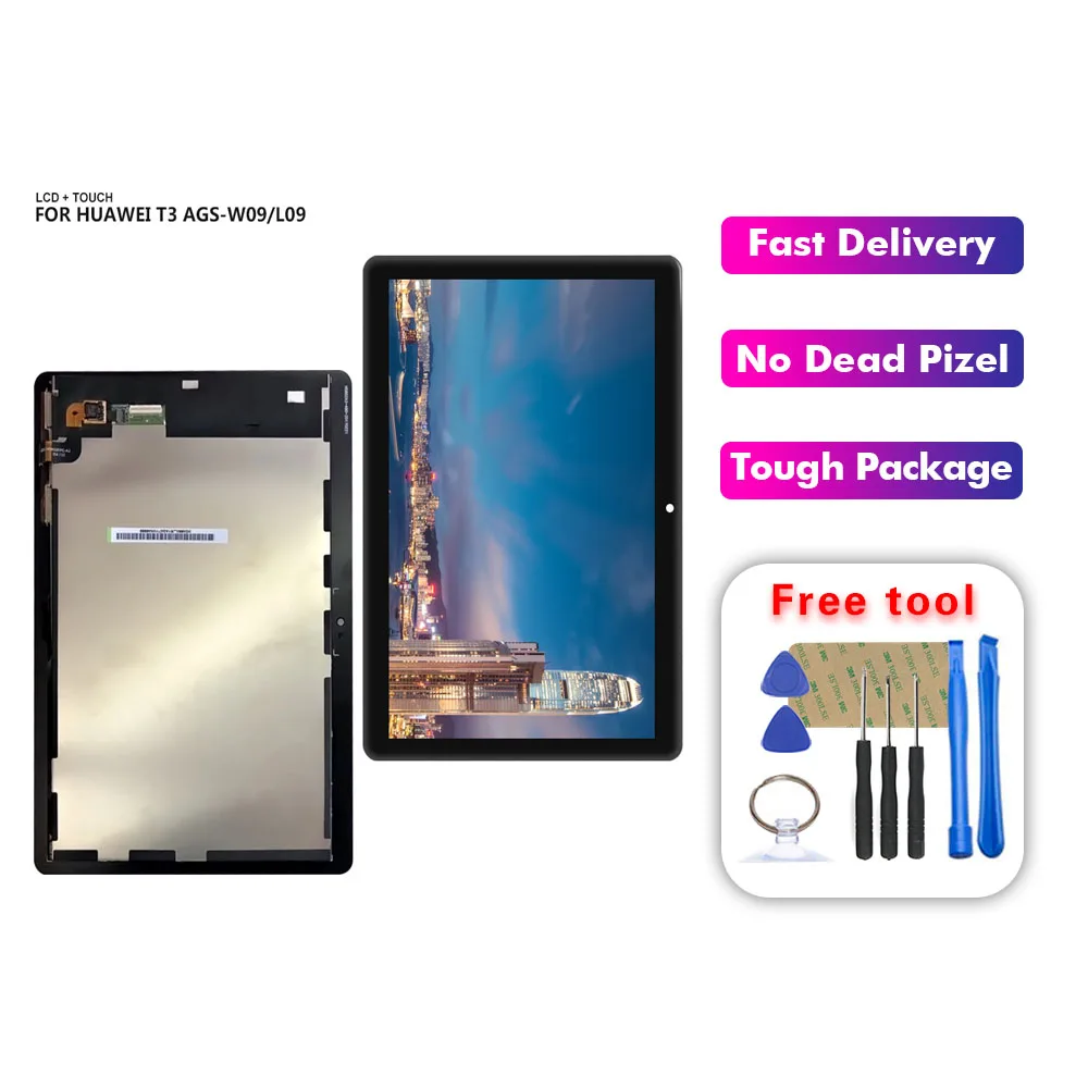 9," для huawei MediaPad T3 10 AGS-L09 AGS-W09 AGS-L03 T3 ЖК-дисплей Дисплей кодирующий преобразователь сенсорного экрана в сборе+ Инструменты