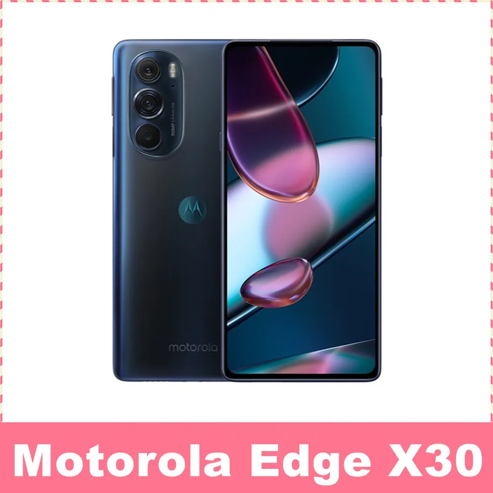 Смартфон Motorola Moto Edge X30, Snapdragon 8 Gen 1, 6,8 дюйма, FHD + 144 Гц, 5000 мАч, 68 Вт, зарядка, Android 12