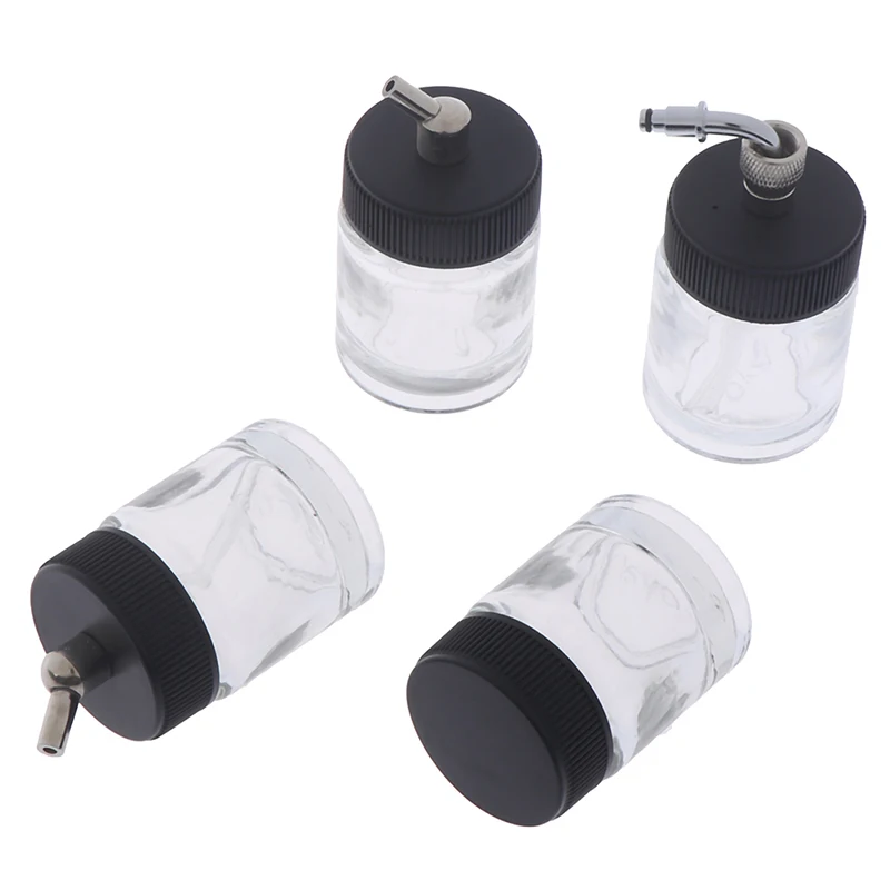 Стеклянная емкость для аэрографа стандартная всасывающая крышка с насосом