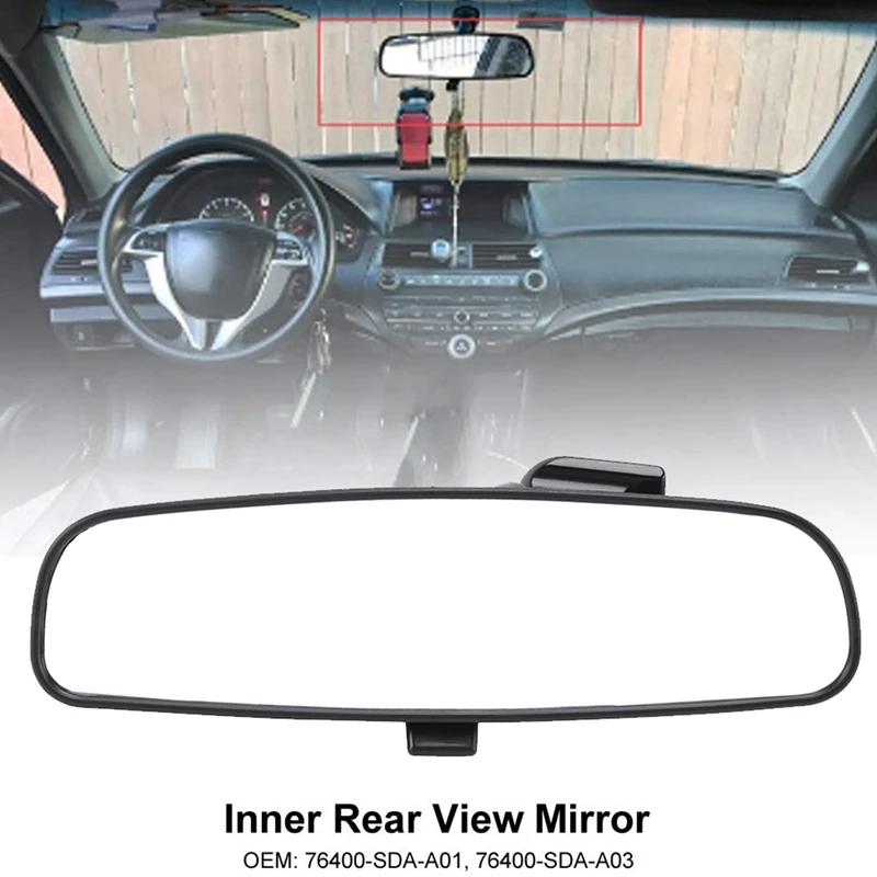 

Черное внутреннее зеркало заднего вида для Honda Accord Civic vision 76400-SDA-A03