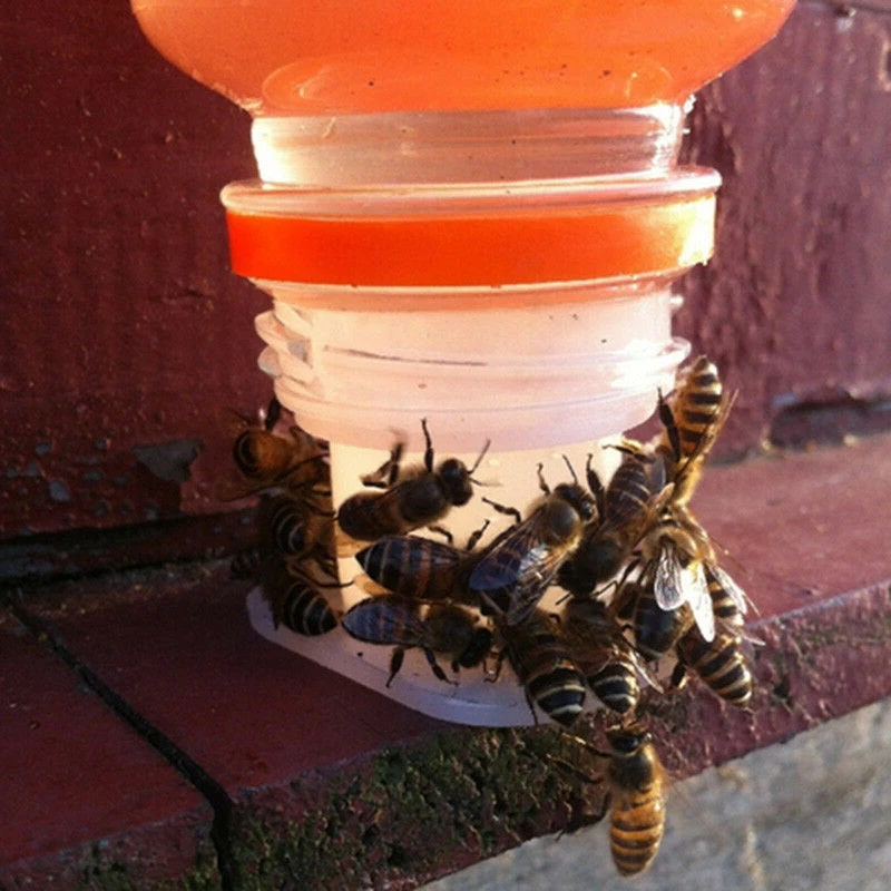 

2 Pcs Bee Feeder Honey Entrance Drinking Water Fountain Equipment Plastic Beekeeping Tools Honey Entrance Feeder Hive