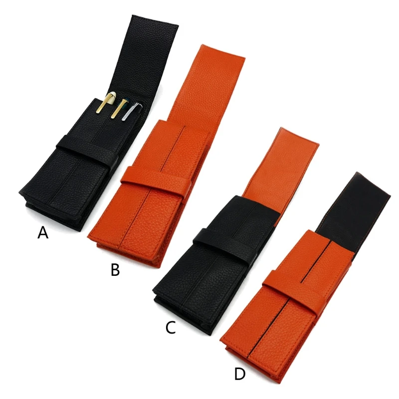 

Newest Leather Fountain Pen Case ,3 Pens Holder Pouch,Separate Slot Organizer