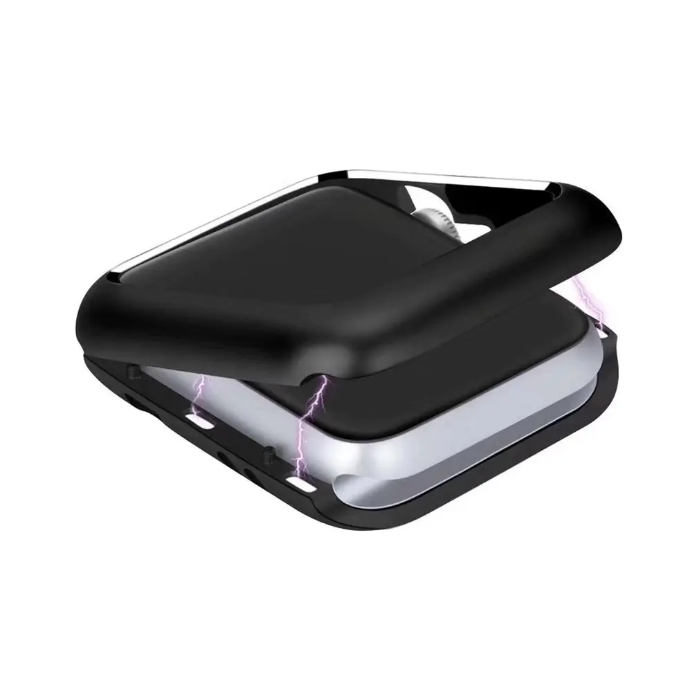 Magnetic Adsorption Aluminum Alloy Cover Watch Protective Case Bumper Metal Frame for Apple Series 234 | Наручные часы