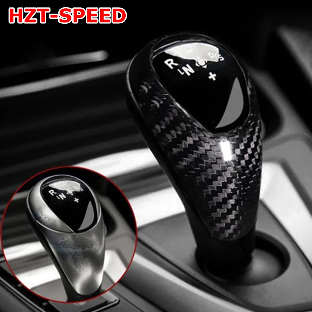 

Real Carbon Fiber Gear Shift knob Case Interior Decoration Gear Grip Head Cover for BMW M2 M3 M4 M5 F10 F12 F13 X5M X6M 2012-18