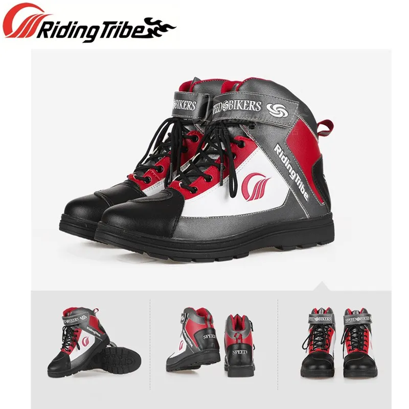 Мужские и женские мотоциклетные ботинки водонепроницаемая обувь для верховой