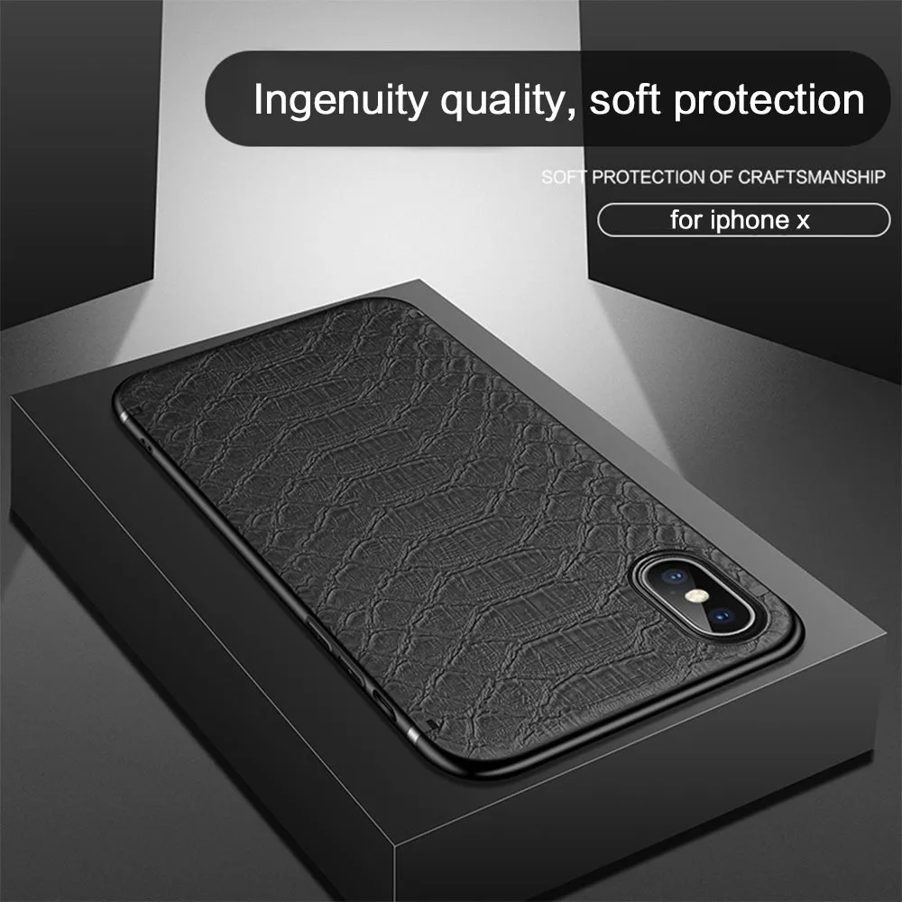Кожаный чехол KISSCASE с текстурой крокодила для iPhone 11 Pro Max X XR XS Funda 6 6S 7 8 Plus Магнитный