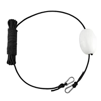 30 feet kayak anchor tow line with white pvc buoy floating ball kayak rubber boat inflatable boat fishing boat