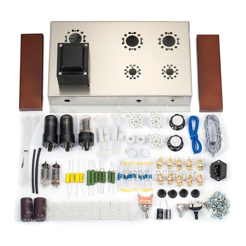 Вакуумный трубный усилитель Douk Audio 6J4 + 6P6P Hi Fi домашний стереоусилитель класса A 4
