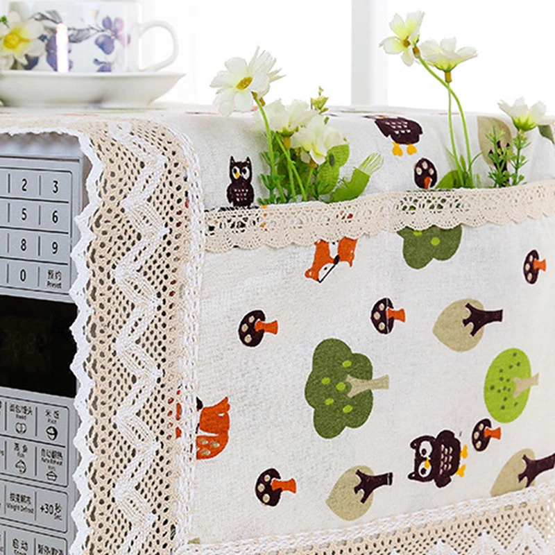 1 шт. льняная Пылезащитная Крышка для микроволновой печи | Дом и сад