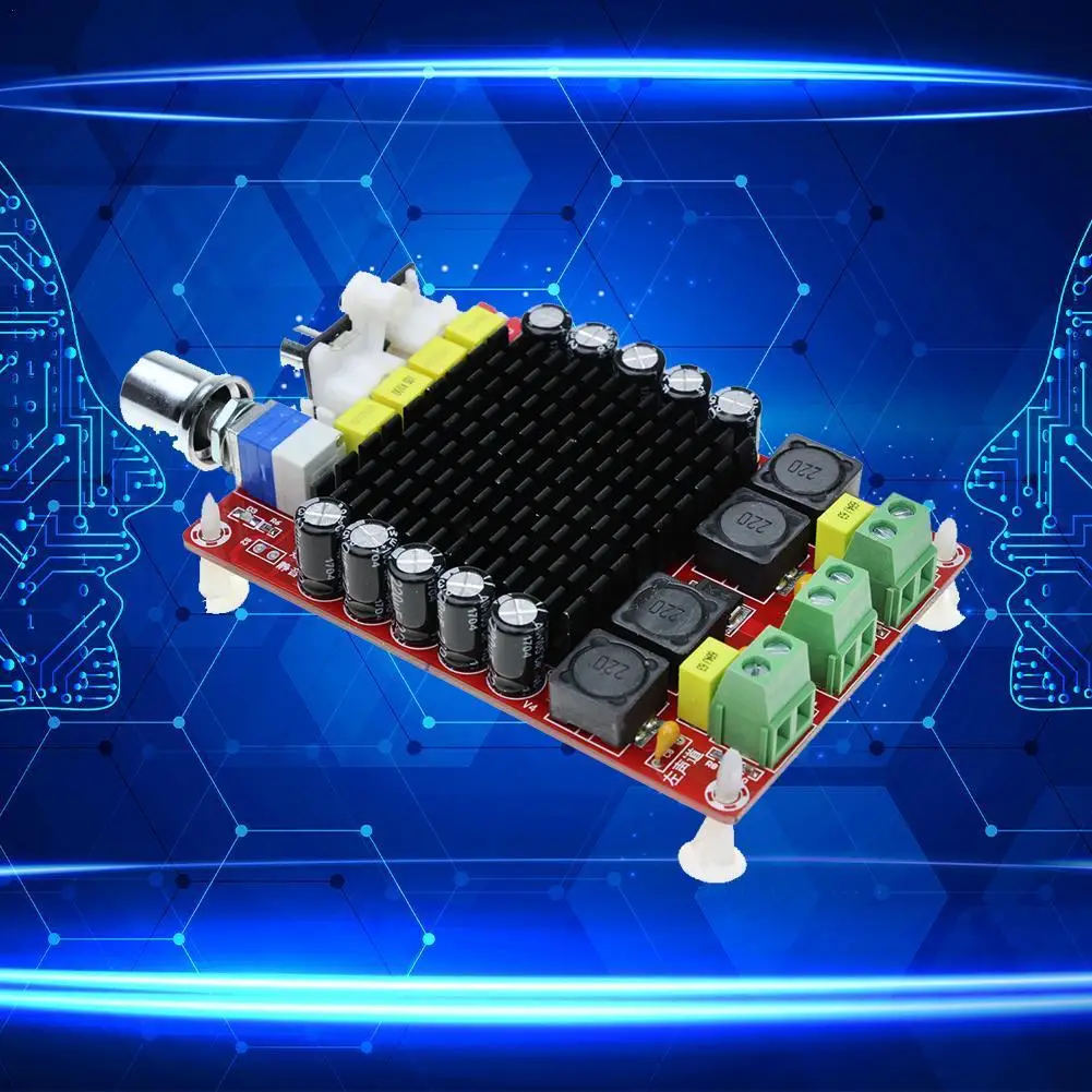 

XH-M510 TDA7498 высокое Мощность цифровой усилитель плата x автомобиля DC12V-24V аудио 2 100w усилитель K8N3