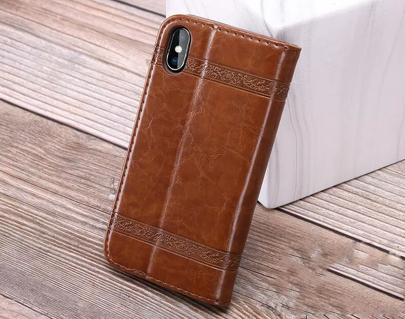 Кожаный чехол кошелек с откидной крышкой для iphone 11 Pro Max тиснение откидная крышка