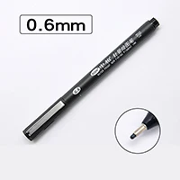 0.6mm Большой/средний/маленький китайский ручка для каллиграфического письма косметический карандаш Карандаш для рисования ручка-кисть для каллиграфии Канцтовары Школьные наборы для рисования - Цвет: 0.6mm