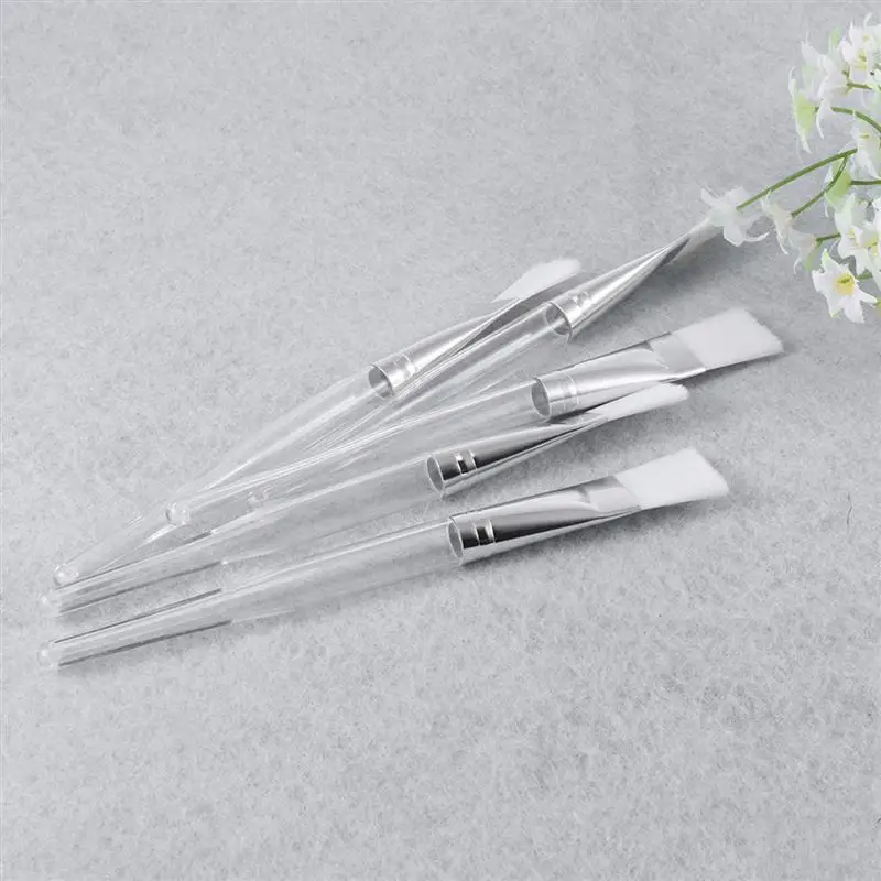 10 шт Кисти для маски лица прозрачный кристалл стержень мягкий синтетический