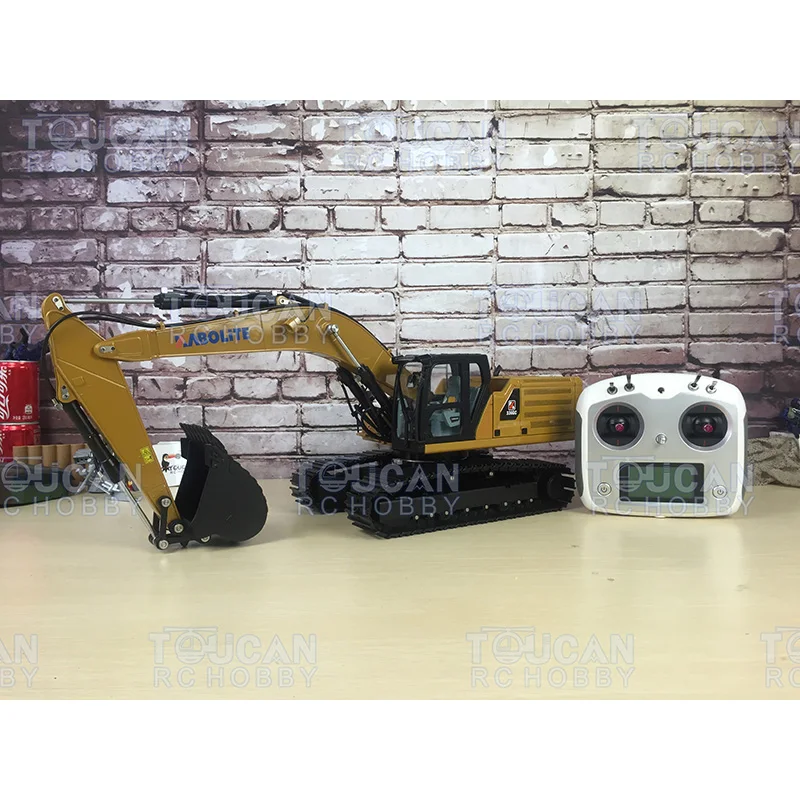 

US Stock HUINA 2.4G 1/16 K336GC Metal Hydraulic RC Excavator Remote Control Truck Car Outdoor Toys For Boys Gift TH18067-SMT6