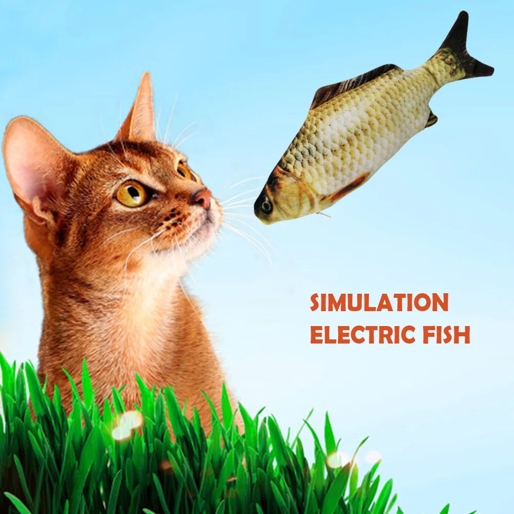 Имитация плюшевая игрушка рыба электрическая мягкая USB перезаряжаемая для детей