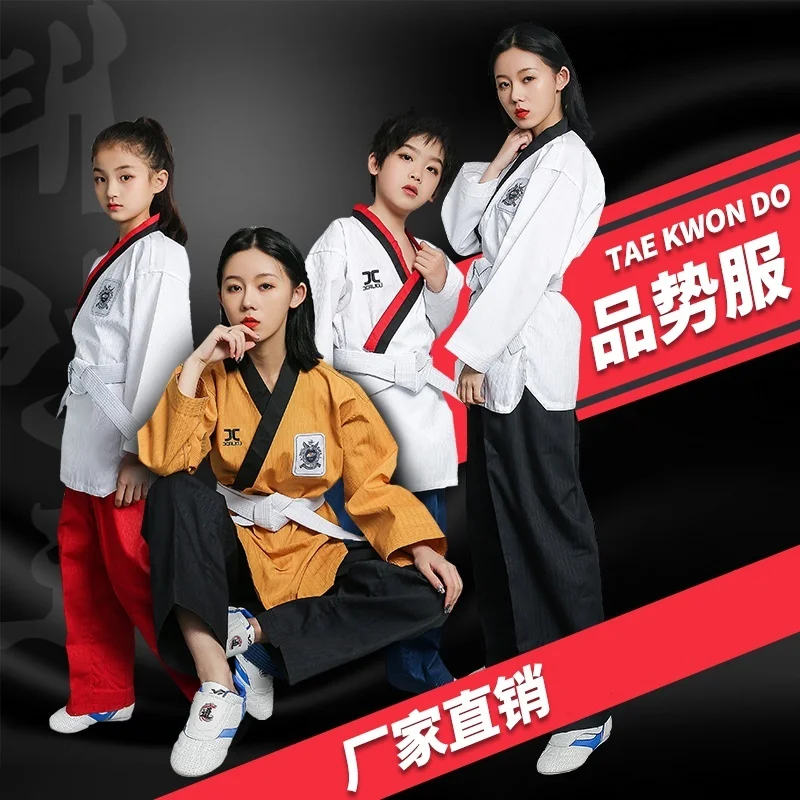 Одежда для мужчин и женщин Taekwondo Doboks крутая хлопковая униформа каратэ костюмы