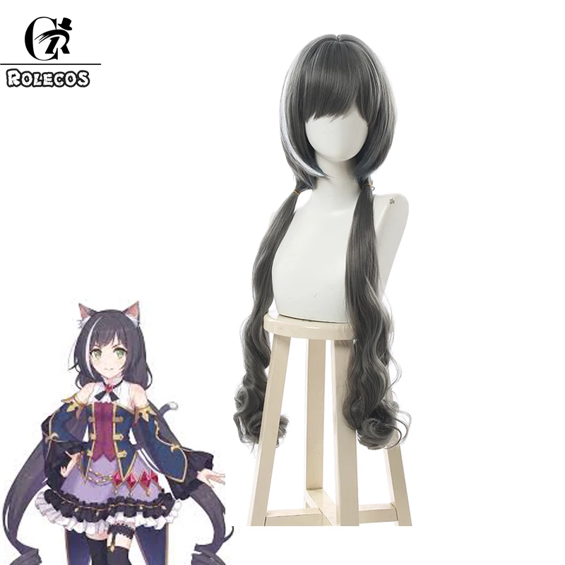 Парик для косплея ROLECOS из аниме Принцесса соединяющаяся Kiruya Длинный Темно-серый