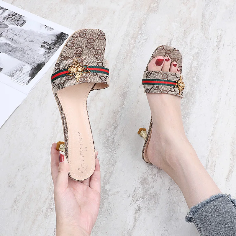 

Women's Footwear 2021 fashion and beautiful versatile high heels soft soles comfortable non-slip slippers