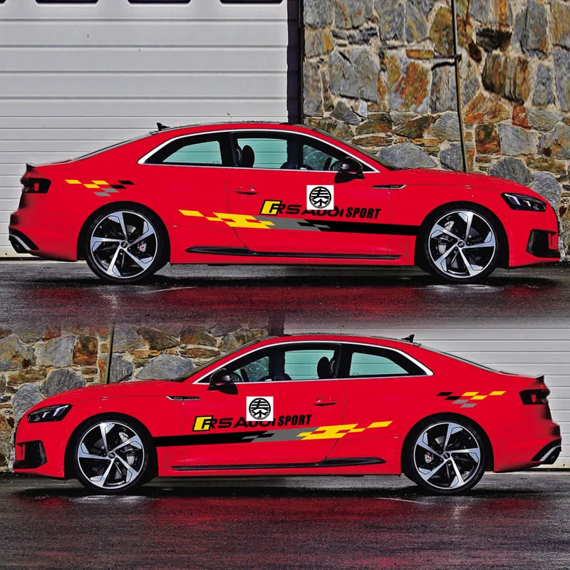 

sport auto stickers for Audi A5 S5 RS5 Door Side Body Decor Sticker Auto Accessories