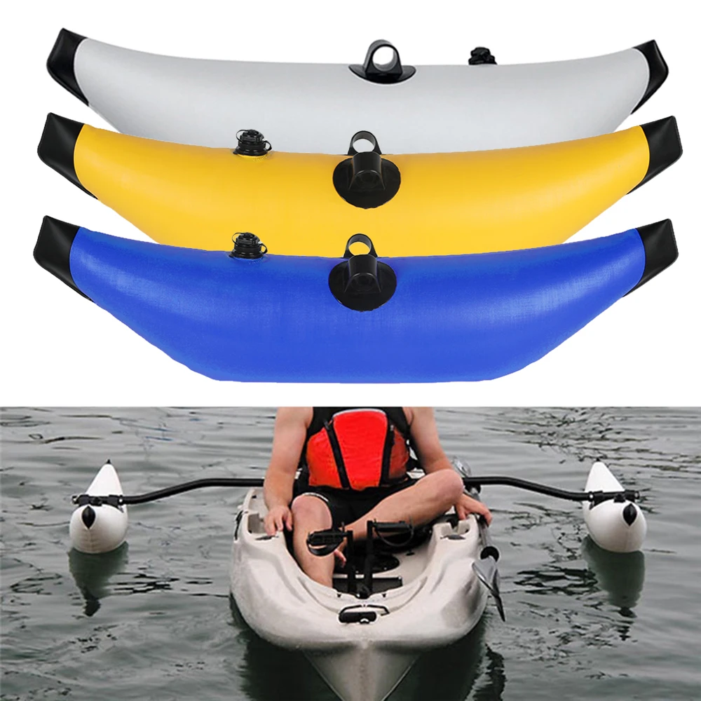 Inflatable Outrigger Stabilizer 2Pcs Outdoor Water Float For Kayak Canoe Fishing With Overhanging White Stable Tools | Спорт и