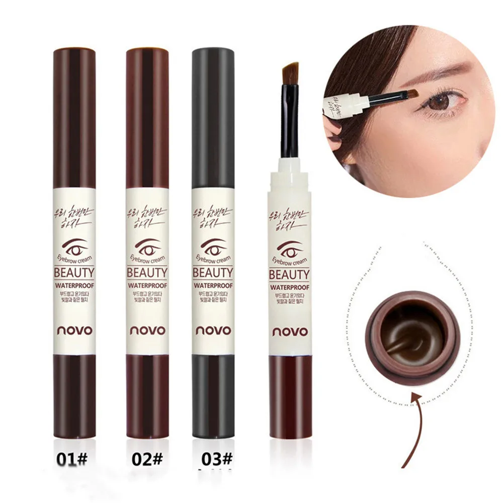 

Natural Makeup Eyebrow Pencil Pomade Gel Enhancer Professional Brow Tint Tattoo Paint Cream Wax Waterproof Eyebrow Brush Pen