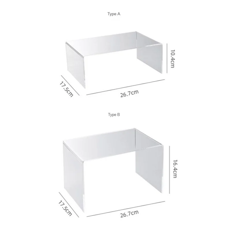 

Acrylic Layered Storage Rack for Kitchen Cabinets Storage Divider and Organizer Transparent Home Desktop Storage Racks