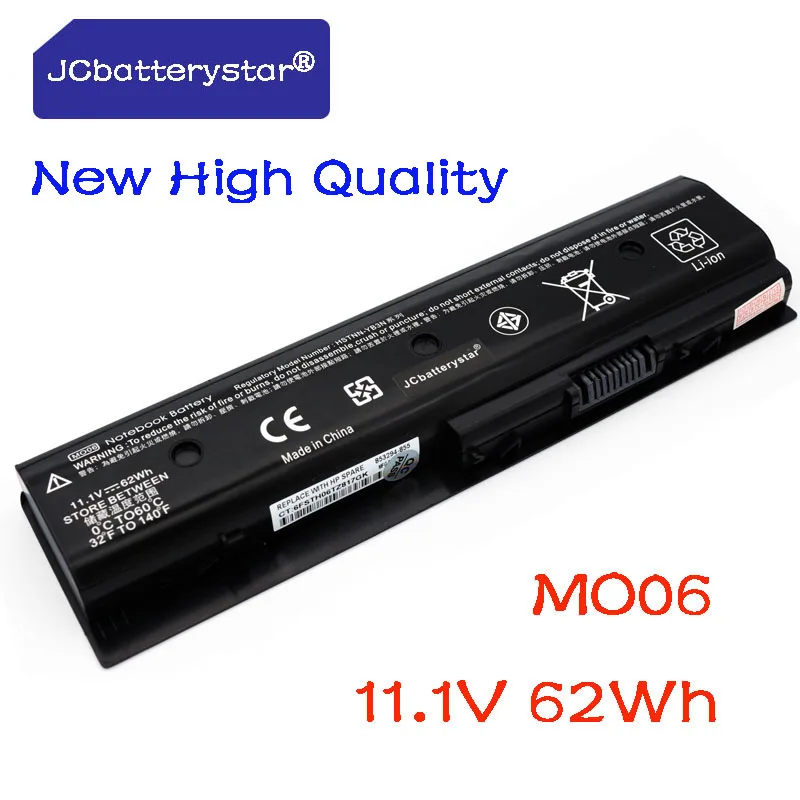 

JC Original 11.1V 62WH Laptop Battery MO06 HSTNN-LB3N For HP Pavilion DV4-5000 DV6-7002TX 5006TX DV7-7000 Batteries 671567-421