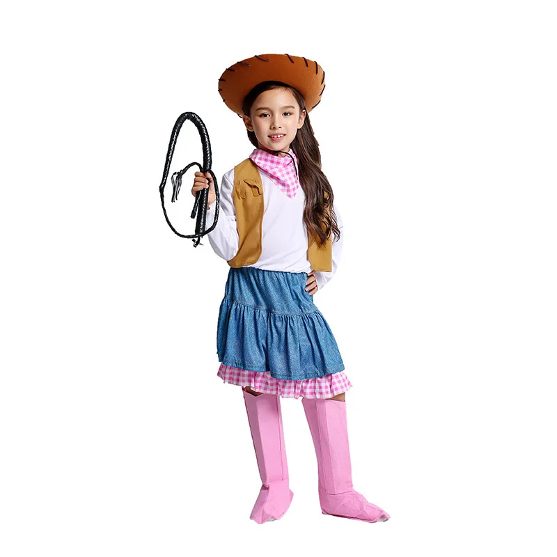 

Halloween Cosplay 90-140cm Clothing set kid girl cow Costume fashion cute stage party clothing for boy birthday gift