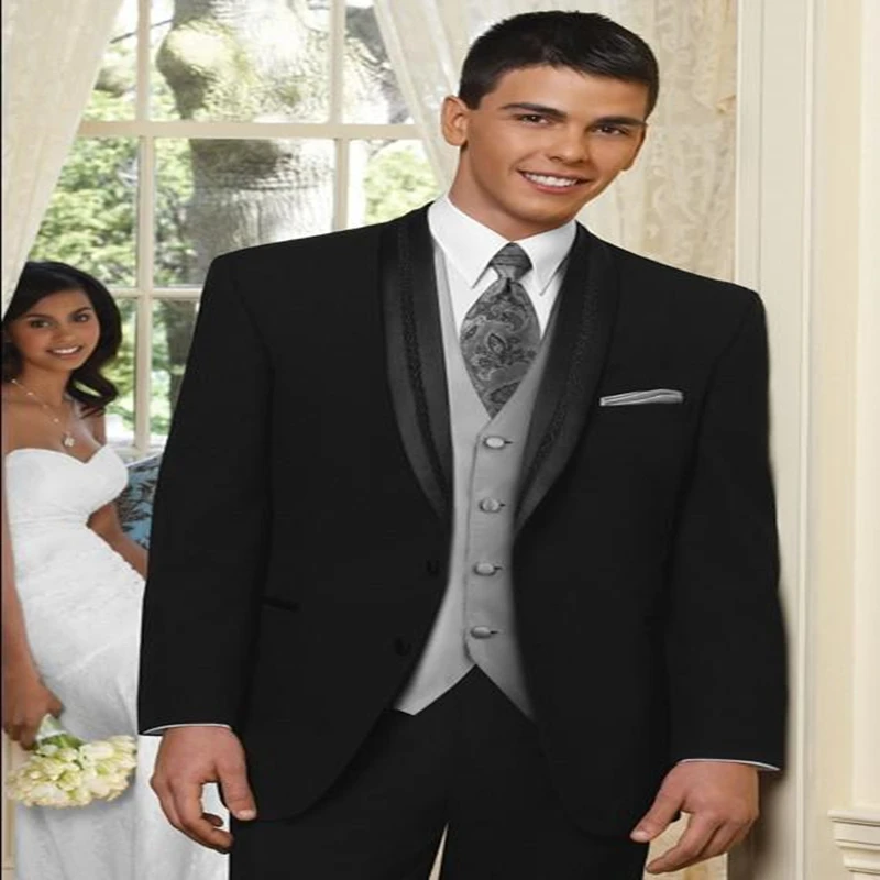 

Новое поступление 2022, мужские черные костюмы с воротником-шалью, облегающий блейзер из искусственной кожи на заказ, красивый повседневный б...