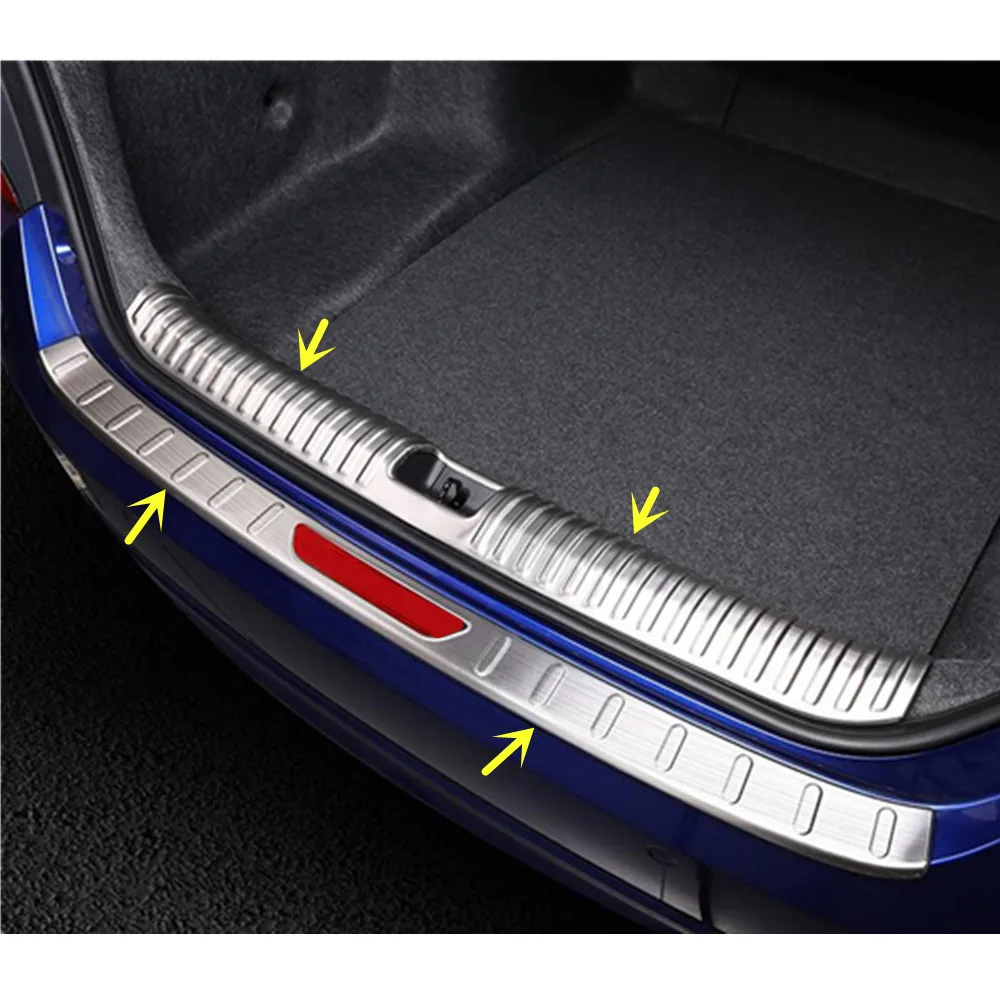 

For Honda Accord Sedan 10th 2018 2019 2020 2021 Car Inner Inside Rear Bumper External Outside Trim Scuff Sill Trunk Plate Pedal