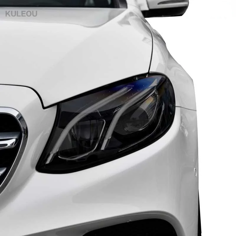 

2PCS Car Headlight Protective Film Transparent TPU Sticker For Mercedes Benz E Class W213 S213 A238 C238 E63 AMG 2017-2020