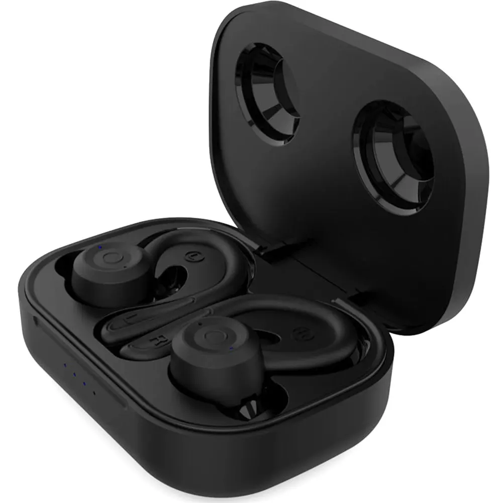 

Wireless Bluetooth-compatible Headset Voice Activated Earhook Earbuds IPX6 Waterproof Earhook Headset
