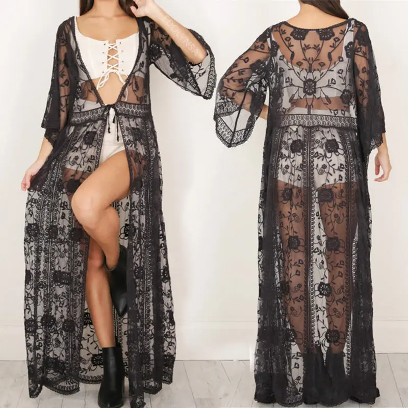 2022 Сексуальная Прозрачная женская летняя пляжная одежда с глубоким вырезом и