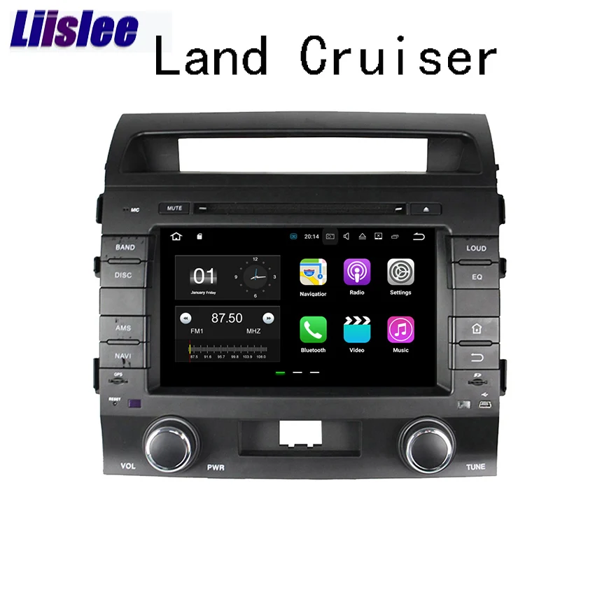 Liislee 2 din Android для Toyota Land Cruiser 2008 ~ 2012 автомобильный навигатор GPS Авто Радио Стерео
