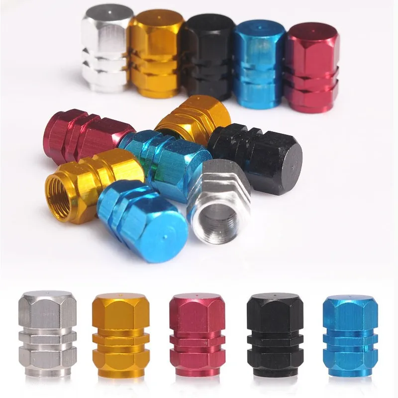 Новые 4 шт. Колесные колпаки Theftproof алюминиевое колесо автомобиля шины клапаны шин