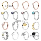 JZ0013 Оригинальное высококачественное бутиковое кольцо из стерлингового серебра 925 пробы Подарок на годовщину свадьбы различные варианты Бесплатная доставка