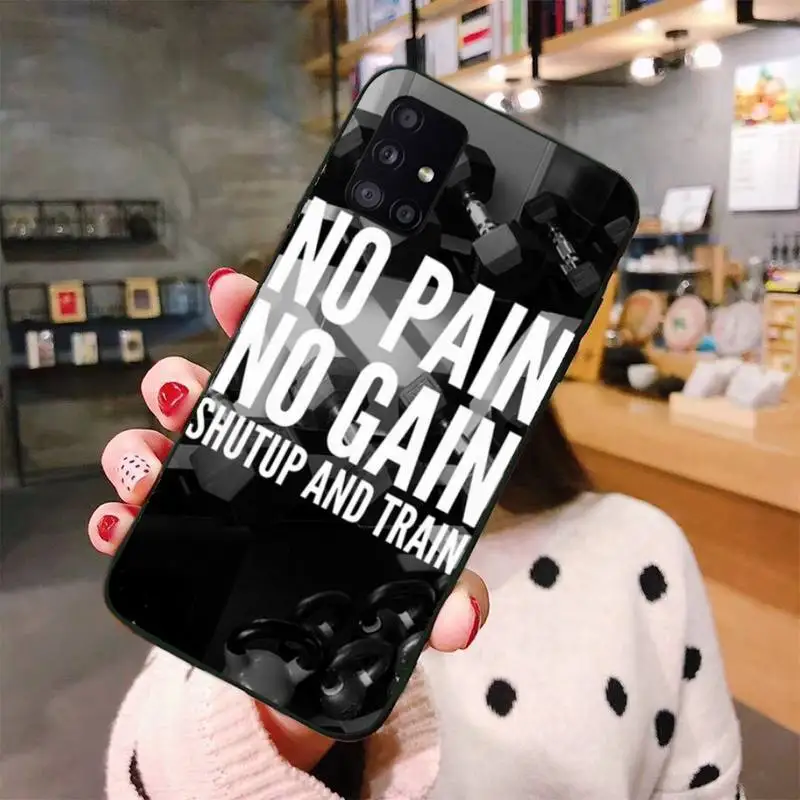 

Bodybuilding Gym Fitness Equipment Phone Case For Samsung Galaxy S5 S6 S7 S8 S9 S10 S10e S20 edge plus lite